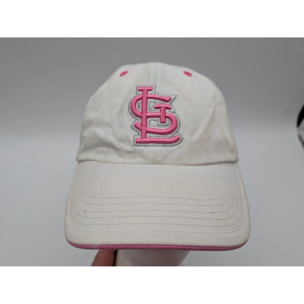 Victoria's Secret PINK St Louis Cardinals Baseball Hat White Pink Adjustable Cap